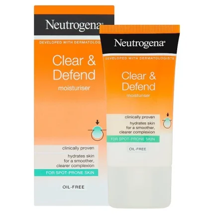 کرم آبرسان نوتروژینا مدل Clear Defend حجم 50ml