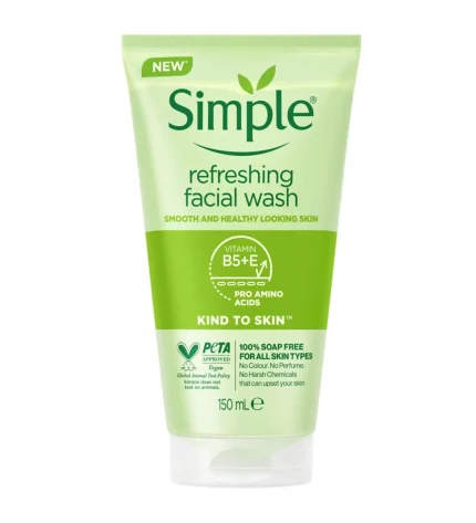 ژل شستشوی صورت Refreshing 150ml سیمپل