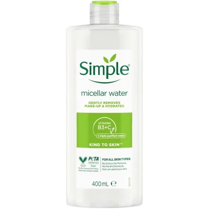 میسلار واتر سیمپل مدل vitamin B3 و C حجم 200ml